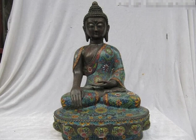 Collectible bronze lion statue S0471 18 Inch"Tibet 100% Bronze handwork made cloisonne Sakyamuni Ru Lai Buddha Statue (B0328)
Collectible bronze lion statue S0471 18 Inch"Tibet 100% Bronze handwork made cloisonne Sakyamuni Ru Lai Buddha Statue (B0328)