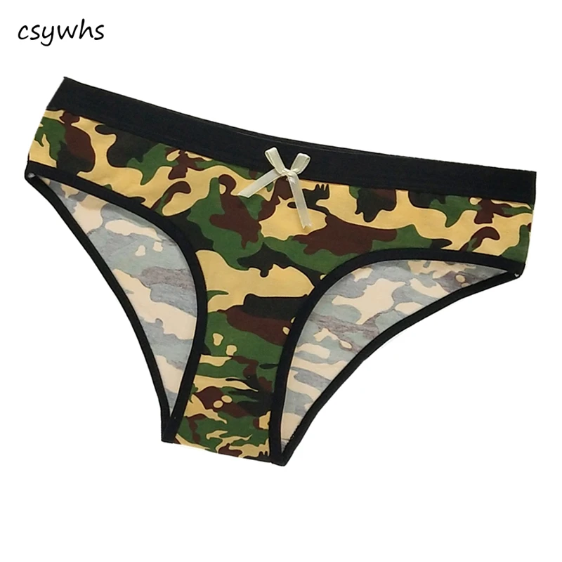 CSYWHS Underwear Women Cotton Sexy Panties Briefs Camouflage Pattern Printed Low Rise Girls Ladies Knickers for Women 4Pcs/lot
CSYWHS Underwear Women Cotton Sexy Panties Briefs Camouflage Pattern Printed Low Rise Girls Ladies Knickers for Women 4Pcs/lot