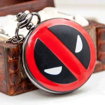 New style Deadpool quartz pocket watches necklace red black enamel woman classic vintage antique watches cartoon girl 10pcs/lot
New style Deadpool quartz pocket watches necklace red black enamel woman classic vintage antique watches cartoon girl 10pcs/lot
