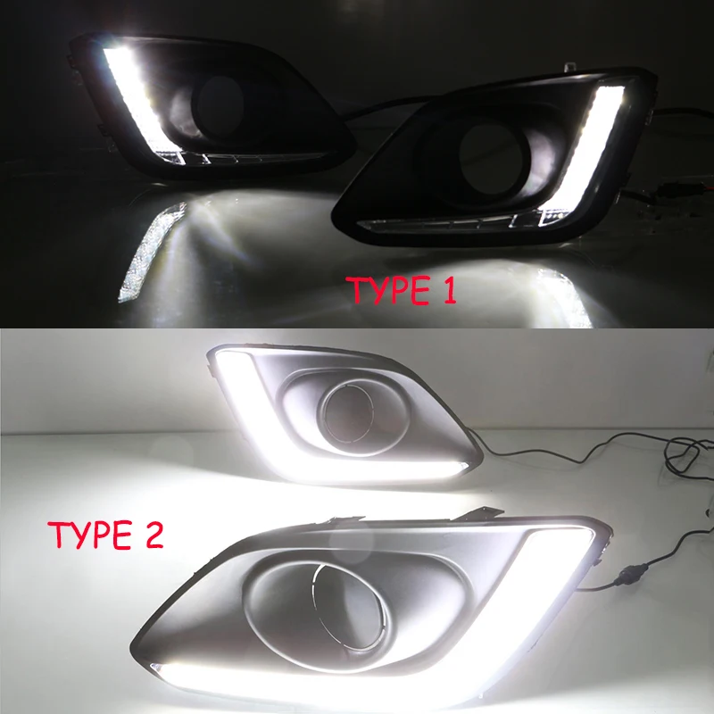 Автомобильные мигающие дневные ходовые огни 2 шт DRL для Suzuki Swift 2014 2015 2016 с крышкой