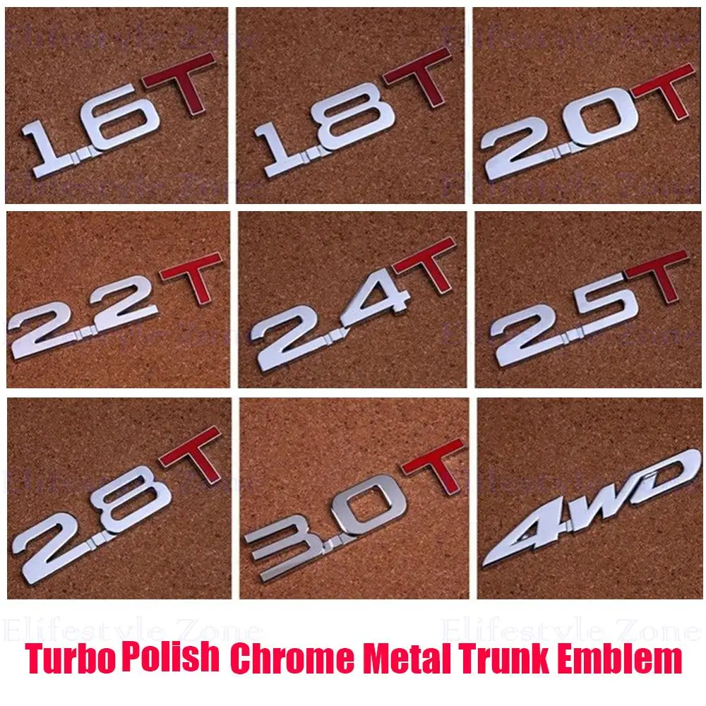 New Bumper Sticker Metal Emblem Decal Turbo TSI Rear Trunk Trim Badge Polish Chrome Red 1.5T 1.6T 1.8T 2.0T 2.2T 2.4T 2.5T 3.0T
New Bumper Sticker Metal Emblem Decal Turbo TSI Rear Trunk Trim Badge Polish Chrome Red 1.5T 1.6T 1.8T 2.0T 2.2T 2.4T 2.5T 3.0T