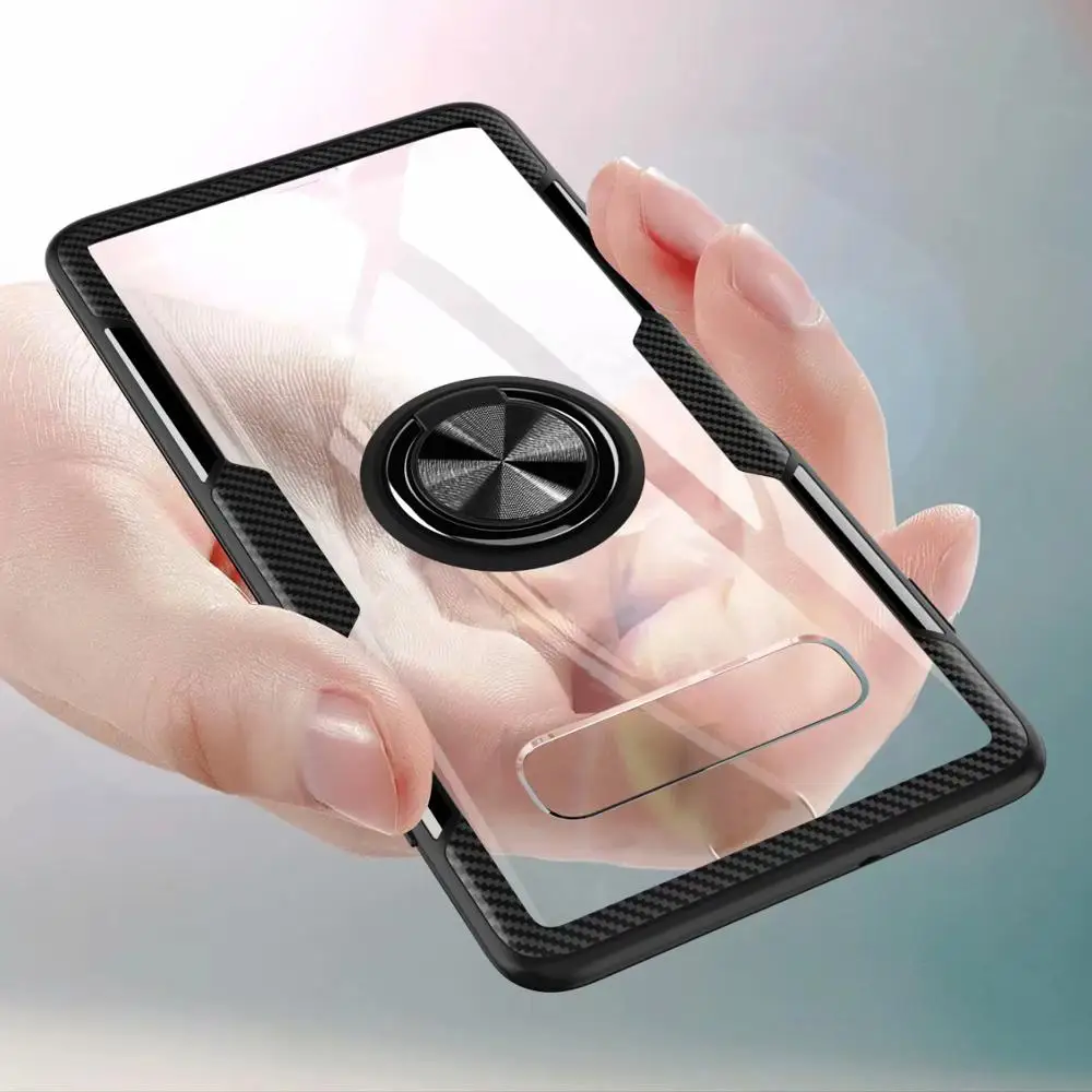 For Samsung Galaxy S10 Plus Case With Ring Stand Magnet Transparent shockproof Protective Back Cover case for samsung s10e s10+
For Samsung Galaxy S10 Plus Case With Ring Stand Magnet Transparent shockproof Protective Back Cover case for samsung s10e s10+