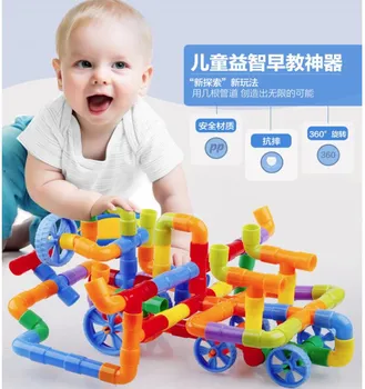 Children's Creative Assembling water pipe Blocks DIY toys Kids Plastic spelling educational toys
Children's Creative Assembling water pipe Blocks DIY toys Kids Plastic spelling educational toys