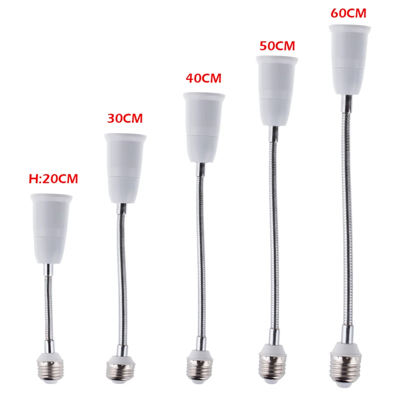 E27 to E27 Flexible Extend Extension Adapter Socket 18/28/38/48/58cm LED Light Bulb Lamp Base Holder Converter
E27 to E27 Flexible Extend Extension Adapter Socket 18/28/38/48/58cm LED Light Bulb Lamp Base Holder Converter