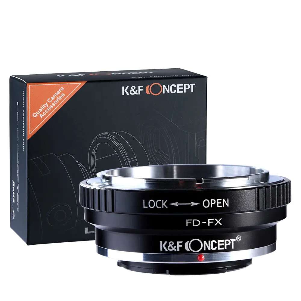 

K&F Concept FD-FX for Canon FD mount lens to Fujifilm X-Pro2,X-A2,X-E1.X-T1 X-T2 X-T20 X-T3 X-T30 GFX Lens Adapter