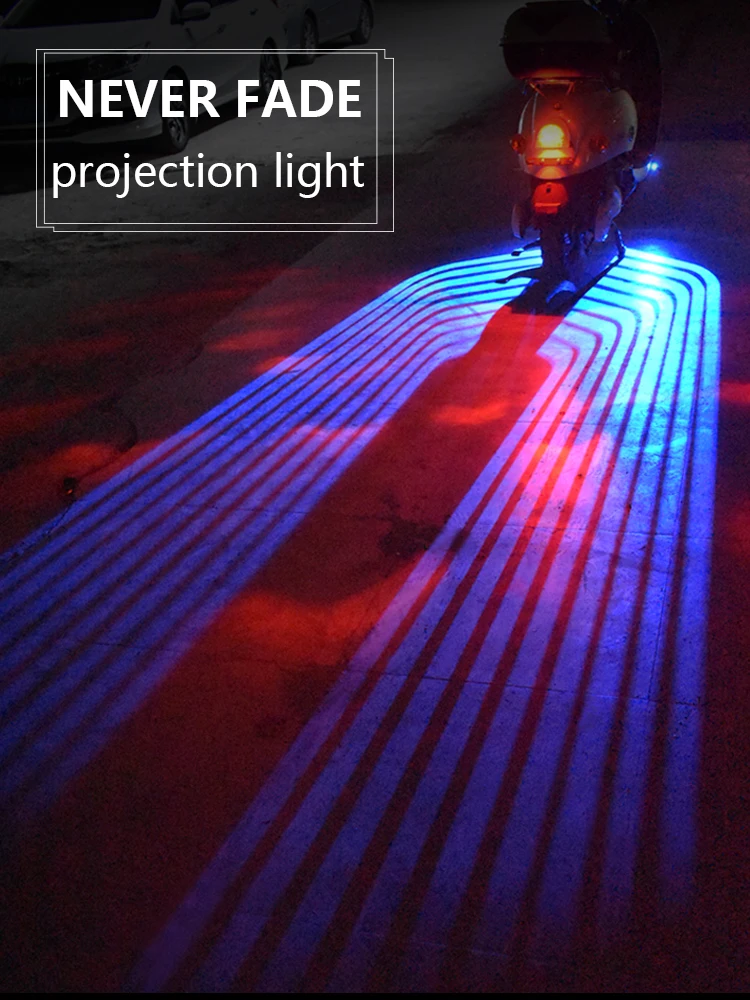 2pcs Wired Auto Door Welcome Light LED Car Motorcycle Angel Wing Projector Lamp Blue | Автомобили и мотоциклы