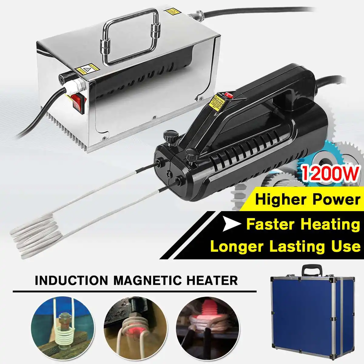 Induction Heater Bolt Heat Flameless Remover Tool Magnetic Induction Heater 220V 1200W with Box Coils Car Bolt Repair Tool Set
Induction Heater Bolt Heat Flameless Remover Tool Magnetic Induction Heater 220V 1200W with Box Coils Car Bolt Repair Tool Set