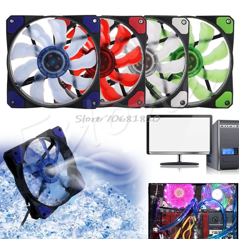 3Pin/4Pin 120mm PWM PC Computer Case CPU Cooler Cooling Fan with LED Light NEW Drop shipping
3Pin/4Pin 120mm PWM PC Computer Case CPU Cooler Cooling Fan with LED Light NEW Drop shipping