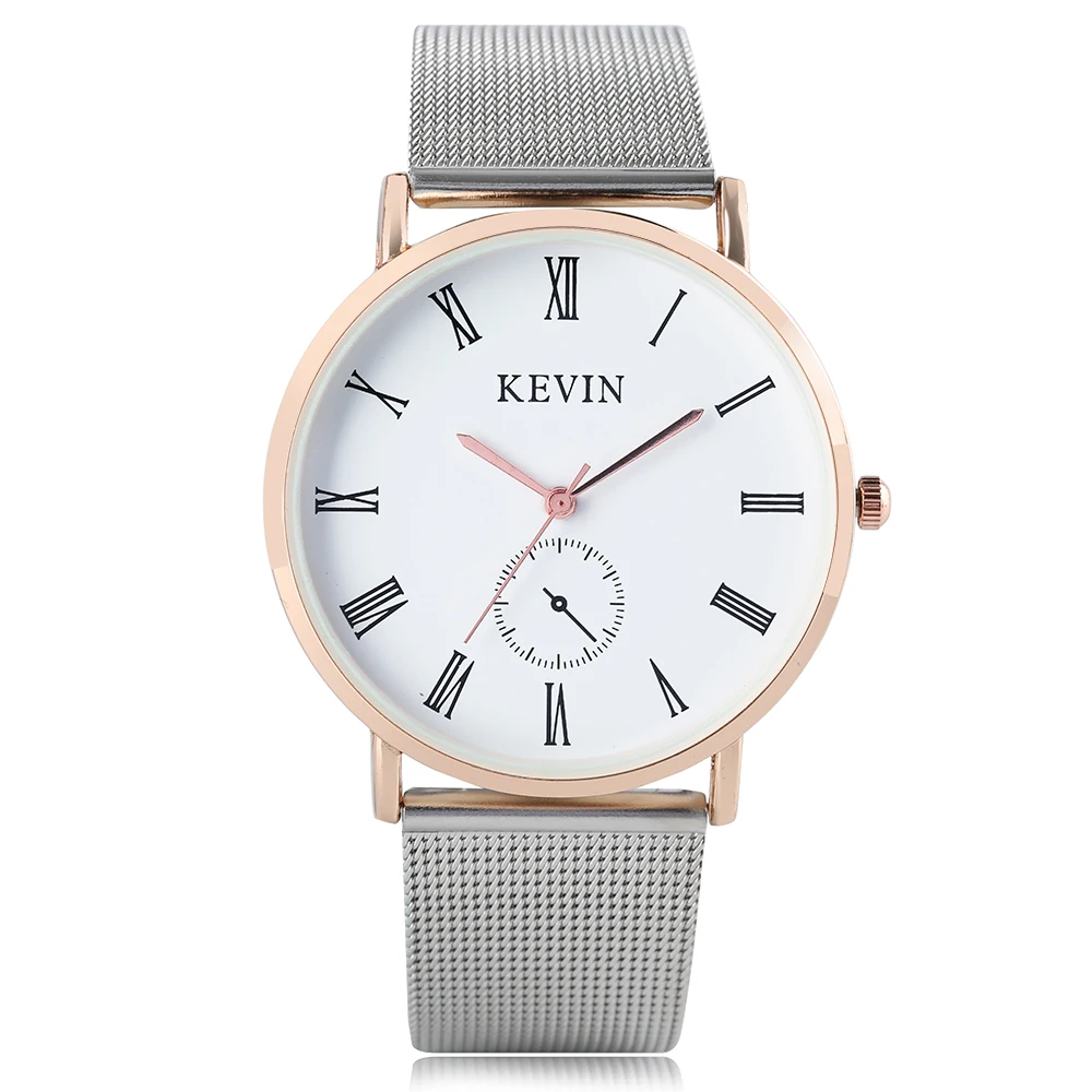 KEVIN Fashion Roman Numbers Stainless Steel Mesh Band Strap Modern Wrist Watch Women Ladies Sport Casual Simple Dress Watches
KEVIN Fashion Roman Numbers Stainless Steel Mesh Band Strap Modern Wrist Watch Women Ladies Sport Casual Simple Dress Watches