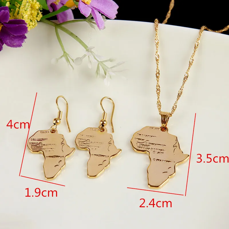 Bangrui Ethiopian Africa Map Jewelry sets Gold Color Jewelry Sets Statement Necklace &Earrings &Pendant African Wedding
Bangrui Ethiopian Africa Map Jewelry sets Gold Color Jewelry Sets Statement Necklace &Earrings &Pendant African Wedding