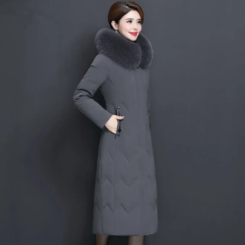 KETRAM Women's Down Jacket Real Fox Fur Collar Long Coat Winter Jacket Women Clothes 2019 Plus Size Parka Chaqueta Mujer MY3243
KETRAM Women's Down Jacket Real Fox Fur Collar Long Coat Winter Jacket Women Clothes 2019 Plus Size Parka Chaqueta Mujer MY3243
