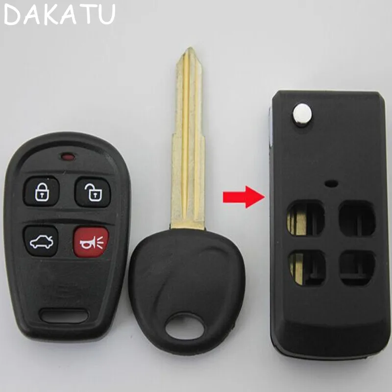 DAKATU 4 Buttons Remote Flip Folding Key Shell Keyless Fob Case Fit For Kia Optima Sorento Rio Spectra
DAKATU 4 Buttons Remote Flip Folding Key Shell Keyless Fob Case Fit For Kia Optima Sorento Rio Spectra