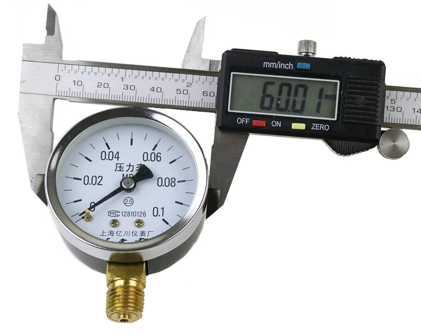 Y60 Pressure gauge 0.06 ~60 Mpa ordinary pressure gauge water pressure gauge low pressure barometer
Y60 Pressure gauge 0.06 ~60 Mpa ordinary pressure gauge water pressure gauge low pressure barometer