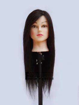 Female 100% Real Human Hair Hairdressing Mannequin Head Brown hair can dry/marecl/dye for practice performance 
Female 100% Real Human Hair Hairdressing Mannequin Head Brown hair can dry/marecl/dye for practice performance