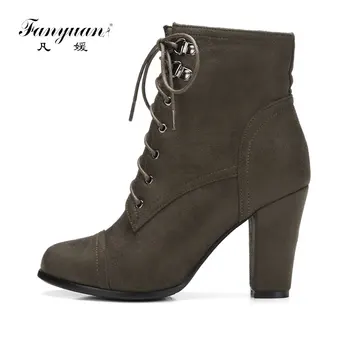 Fanyuan Plus Size Ankle Boots For Women Platform High Heels Female Lace Up Shoes Woman Buckle Short Boot Casual Ladies Footwear
Fanyuan Plus Size Ankle Boots For Women Platform High Heels Female Lace Up Shoes Woman Buckle Short Boot Casual Ladies Footwear