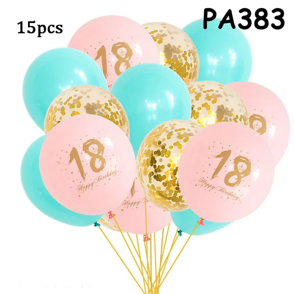 Air Balloon Gold Black 16 18 Balloons 18 Years Birthday Ballon Party Helium Birthday Party Decorations 18th Party Favors PAT51 (12)