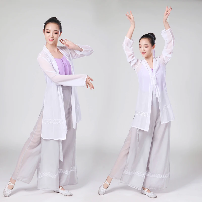 New women's Cai Wei dance rhyme half kettle yarn elegant classical dance costume national dance chiffon training suit TB18106
New women's Cai Wei dance rhyme half kettle yarn elegant classical dance costume national dance chiffon training suit TB18106