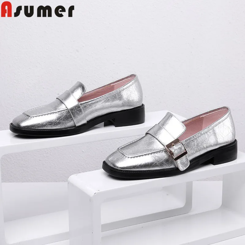 ASUMER 2019 new genuine leather shoes square toe shallow flats shoes women simple comfortable Walking shoes women flats
ASUMER 2019 new genuine leather shoes square toe shallow flats shoes women simple comfortable Walking shoes women flats