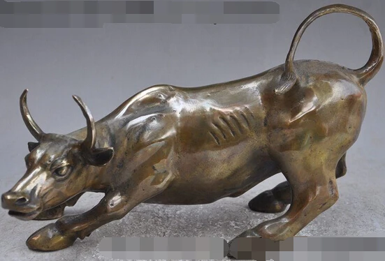 005973 12"china fengshui bronze animal zodiac year strong ox bull Cattle Bovine statue
005973 12"china fengshui bronze animal zodiac year strong ox bull Cattle Bovine statue