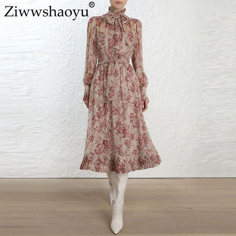 Ziwwshaoyu Pleated Ruffles Silk dress Bohemian Turtleneck Petal Sleeve Print Long dress 2019 spring and summer new women
Ziwwshaoyu Pleated Ruffles Silk dress Bohemian Turtleneck Petal Sleeve Print Long dress 2019 spring and summer new women
