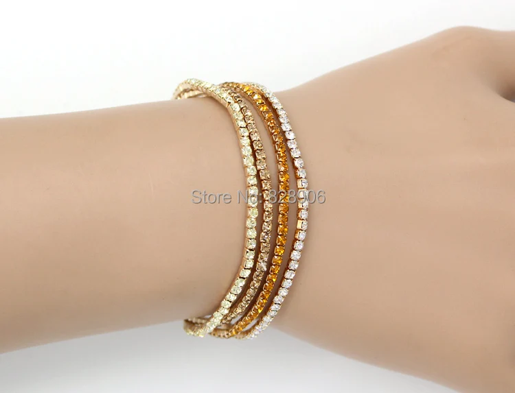 Fashion Jewelry Bracelet Summer Cute Style Rhinestone Crystal Stretch Flex for young girls | Украшения и аксессуары