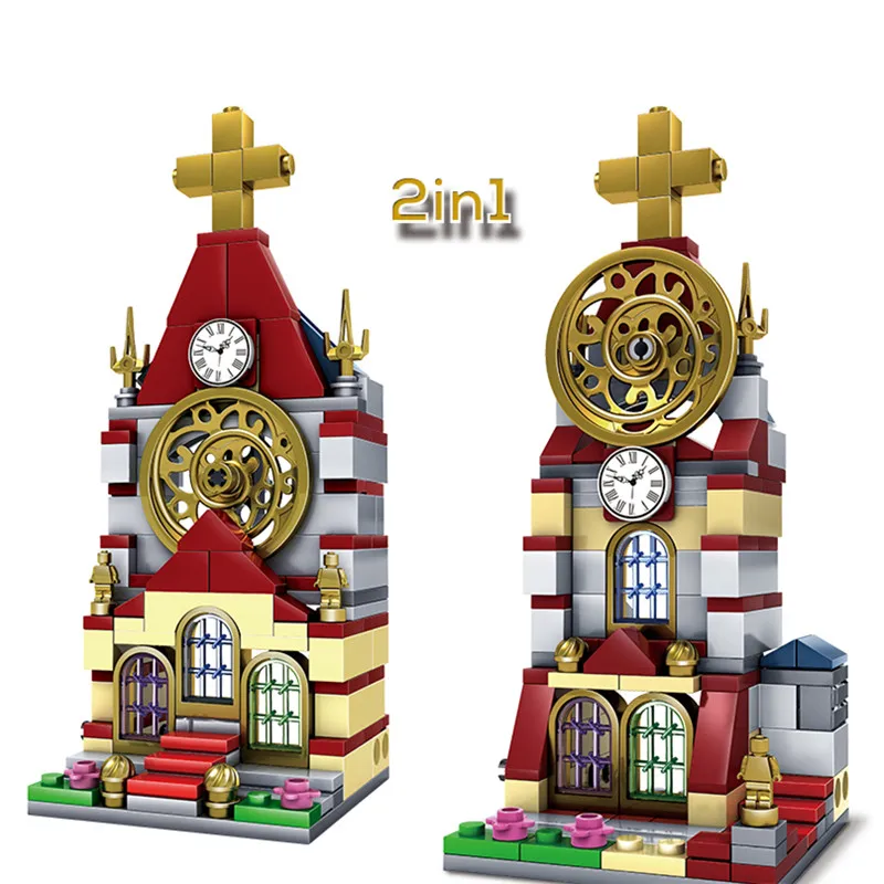 KAZI 142Pcs City Mini Architecture Building Blocks Cathedral Church Model Construction Bricks Educational Toys for Children
KAZI 142Pcs City Mini Architecture Building Blocks Cathedral Church Model Construction Bricks Educational Toys for Children