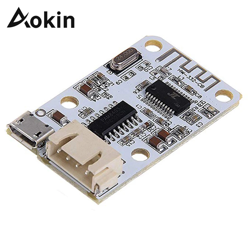 3W+3W Wireless Bluetooth 4.0 Audio Receiver Board Digital Mini Bluetooth Amplifier Module For Speaker DC 5V Micro USB Power
3W+3W Wireless Bluetooth 4.0 Audio Receiver Board Digital Mini Bluetooth Amplifier Module For Speaker DC 5V Micro USB Power