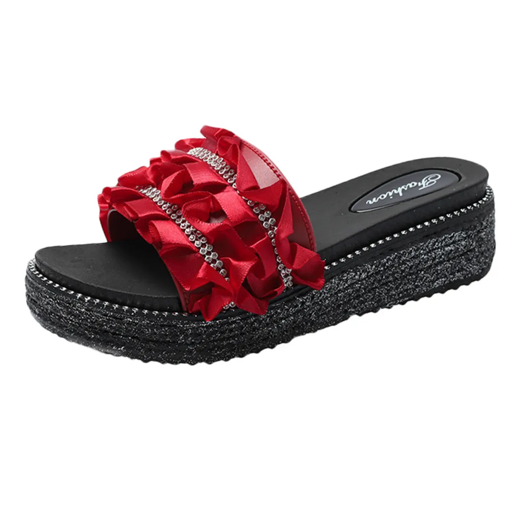 SAGACE 2019 summer comfortable fashion ladies waterproof platform wild slippers thick bottom rhinestone slippers
SAGACE 2019 summer comfortable fashion ladies waterproof platform wild slippers thick bottom rhinestone slippers