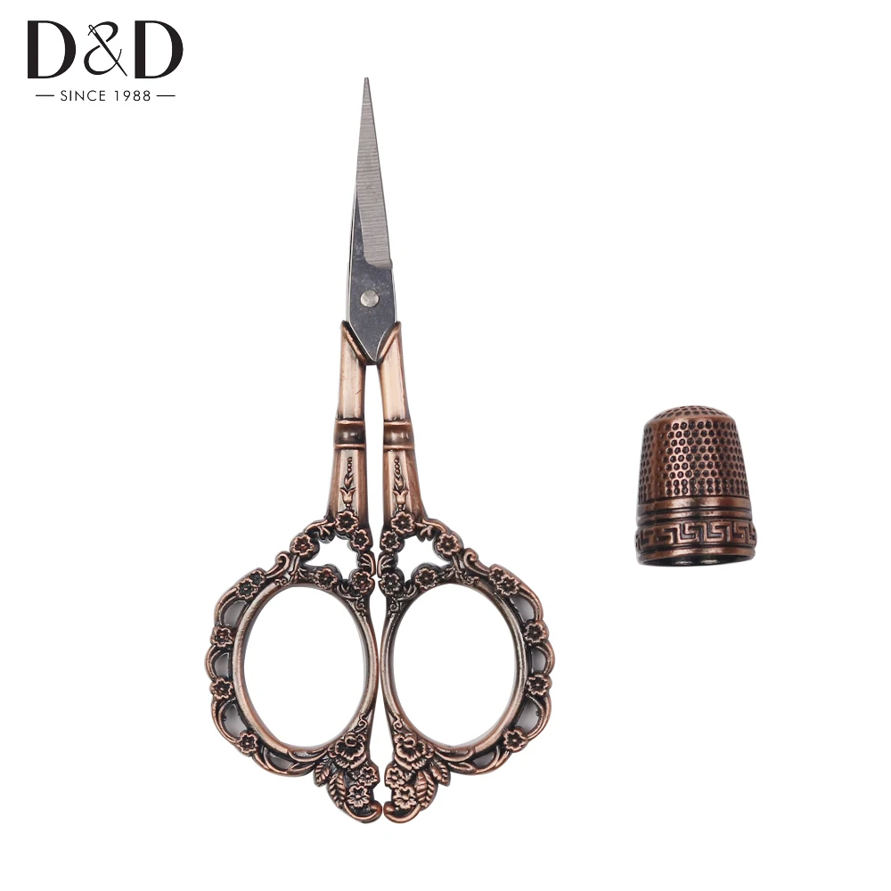2Pcs/set European Vintage Sewing Kits Embroidery Tailor's Scissors / Sewing Thimble Thread Cutter Stitch Sewing Needlework Tools
2Pcs/set European Vintage Sewing Kits Embroidery Tailor's Scissors / Sewing Thimble Thread Cutter Stitch Sewing Needlework Tools
