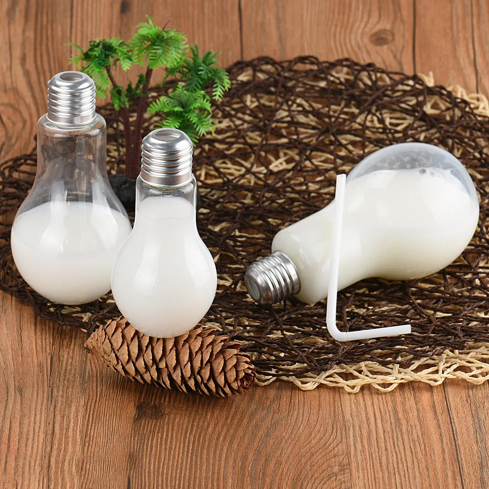 Creative Summer Bulb Water Bottle Cute Brief Fashion Cute Milk Juice Light Bulb Leak-proof Cute WaterBottle Portable Bottles#sw
Creative Summer Bulb Water Bottle Cute Brief Fashion Cute Milk Juice Light Bulb Leak-proof Cute WaterBottle Portable Bottles#sw