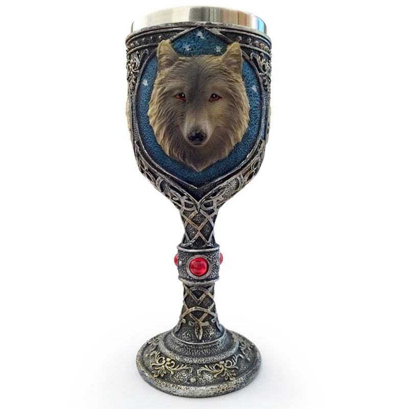 Personality 3D Wolf head Spine Goblet Stainless Steel Striking Wolf Coffee Goblet Drinkware Vessel Crazy Christmas Gift
Personality 3D Wolf head Spine Goblet Stainless Steel Striking Wolf Coffee Goblet Drinkware Vessel Crazy Christmas Gift