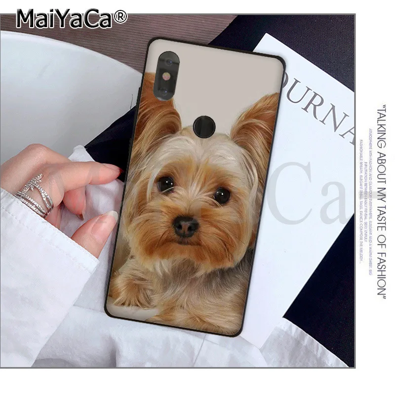 MaiYaCa Yorkshire terrier dog Colorful Cute Phone Accessories Case for xiaomi mi 6 8 se note2 3 mix2 redmi 5 5plus note 4 5 5