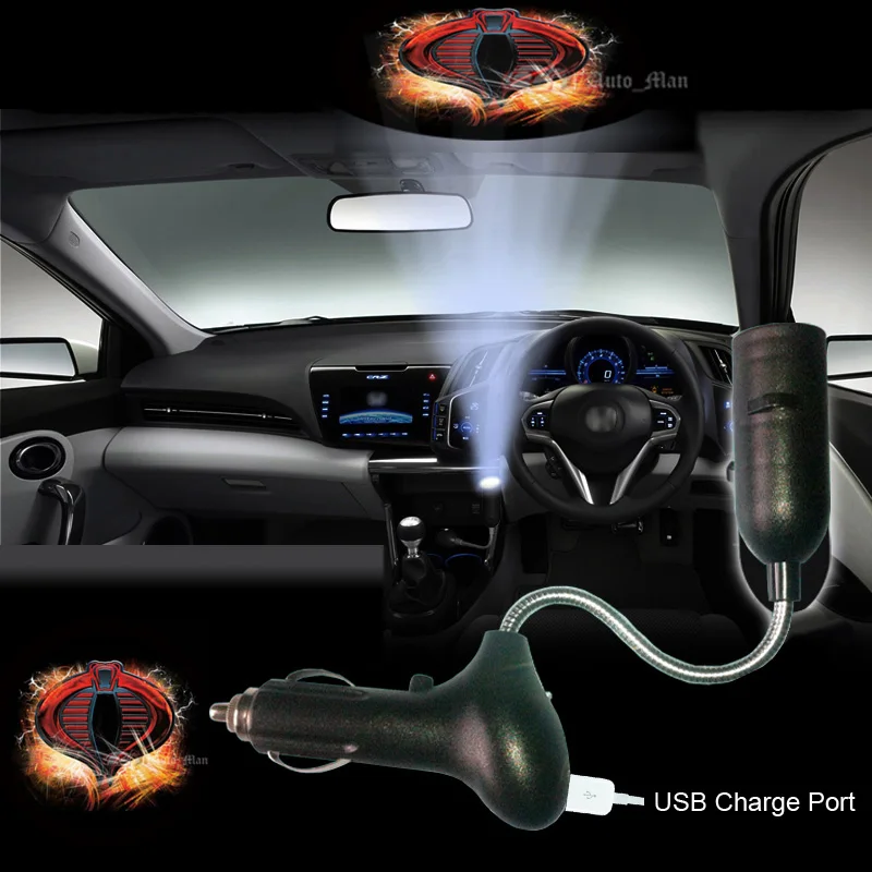Car Cigarette Laser Projector Dome Roof Lamp Cobra Logo Ghost Shadow Decorative Atmosphere LED Light #B1815
Car Cigarette Laser Projector Dome Roof Lamp Cobra Logo Ghost Shadow Decorative Atmosphere LED Light #B1815