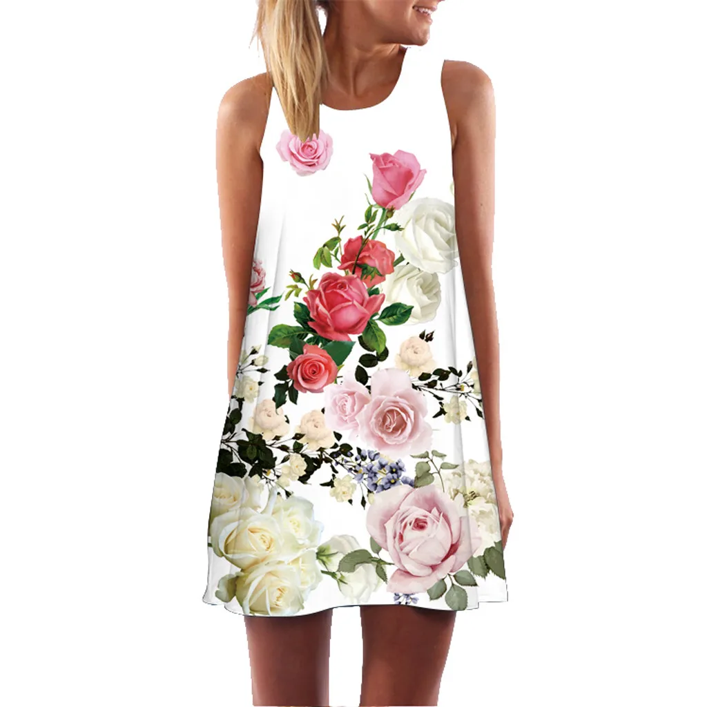 Women Summer Sleveless Boho Print Casual Beach Vintage Fashion Short Mini Dress colorful comfortable breathe fashion saia
Women Summer Sleveless Boho Print Casual Beach Vintage Fashion Short Mini Dress colorful comfortable breathe fashion saia