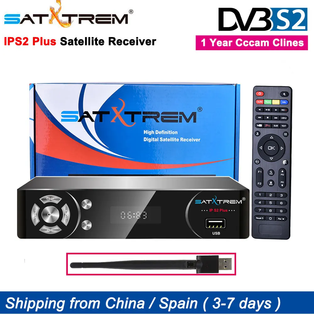 SATXTREM IPS2 Plus Satellite TV Receiver DVB-S2 MPEG-5 Receptor Support Europe cccam oscam Clines LED display Youtube Decoder
SATXTREM IPS2 Plus Satellite TV Receiver DVB-S2 MPEG-5 Receptor Support Europe cccam oscam Clines LED display Youtube Decoder