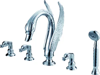 Free shipping widespread Swan tub Faucet mixer tap Chrome clour 5 pieces bathtub shower faucet
Free shipping widespread Swan tub Faucet mixer tap Chrome clour 5 pieces bathtub shower faucet