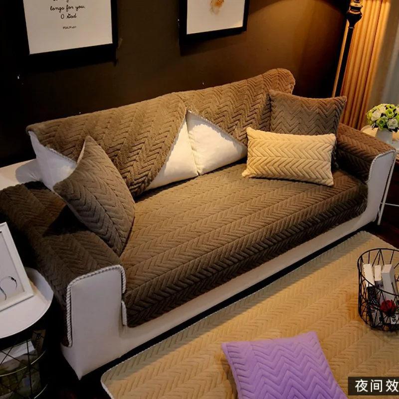 Soft Fuzzy Sofa Cushion Skid-proof Rabbit Hair Sofa Slipcover Long Plush Furniture Covers Universal Sofa Covers For Living Room
Soft Fuzzy Sofa Cushion Skid-proof Rabbit Hair Sofa Slipcover Long Plush Furniture Covers Universal Sofa Covers For Living Room