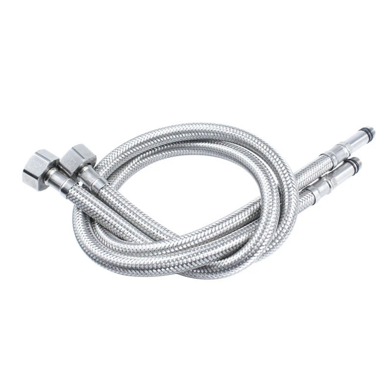 

MTTUZK 304 Stainless Steel G1/2" 60cm/80cm of Flexible Cold / Hot mixer Faucet Water supply pipe Hoses bathroom parts 1 pair/set