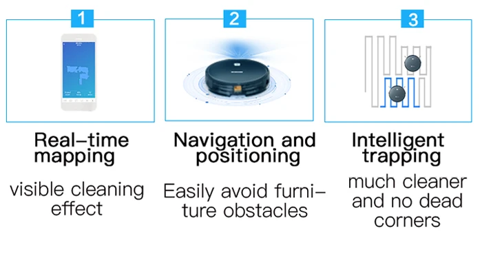 NEATSVOR X500 1800PA Robot Vacuum Cleaner for Wet or Dry Mopping with Map Navigation and Anti Collision Feature 10 NEATSVOR X500 1800PA Robot Vacuum Cleaner for Wet or Dry Mopping with Map Navigation and Anti Collision Feature 15