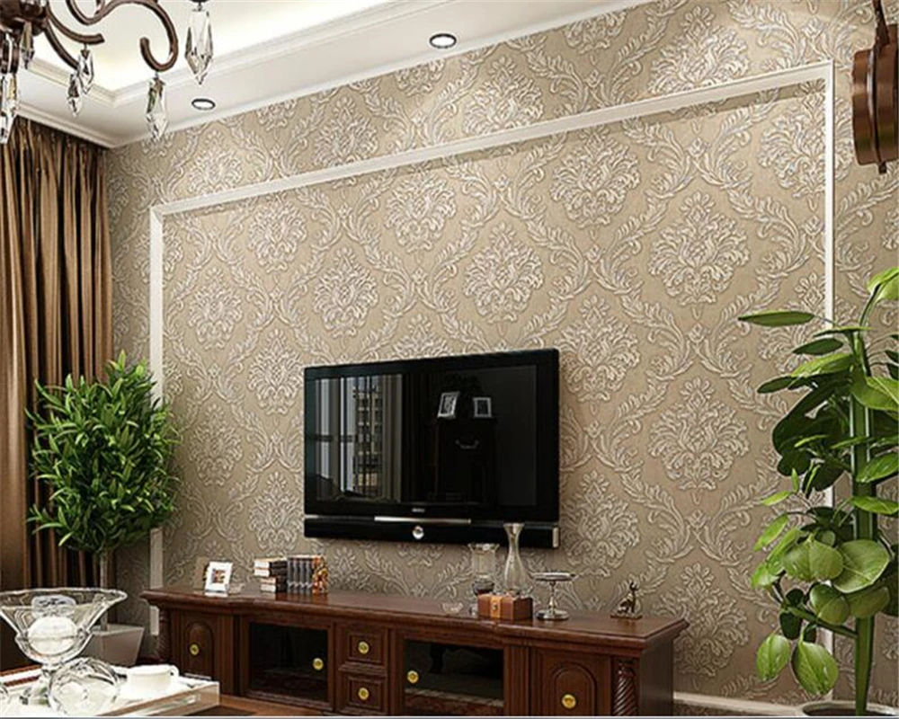 beibehang Non-woven wallpaper roll Damascus high-end wallpaper home decoration background wall paper wallpaper for walls 3 d
beibehang Non-woven wallpaper roll Damascus high-end wallpaper home decoration background wall paper wallpaper for walls 3 d