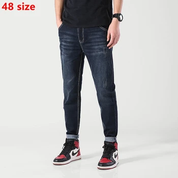 Black-blue summer thin section youth trousers large size high waist stretch fashion casual jeans male 48 46 44 42 40 38
Black-blue summer thin section youth trousers large size high waist stretch fashion casual jeans male 48 46 44 42 40 38