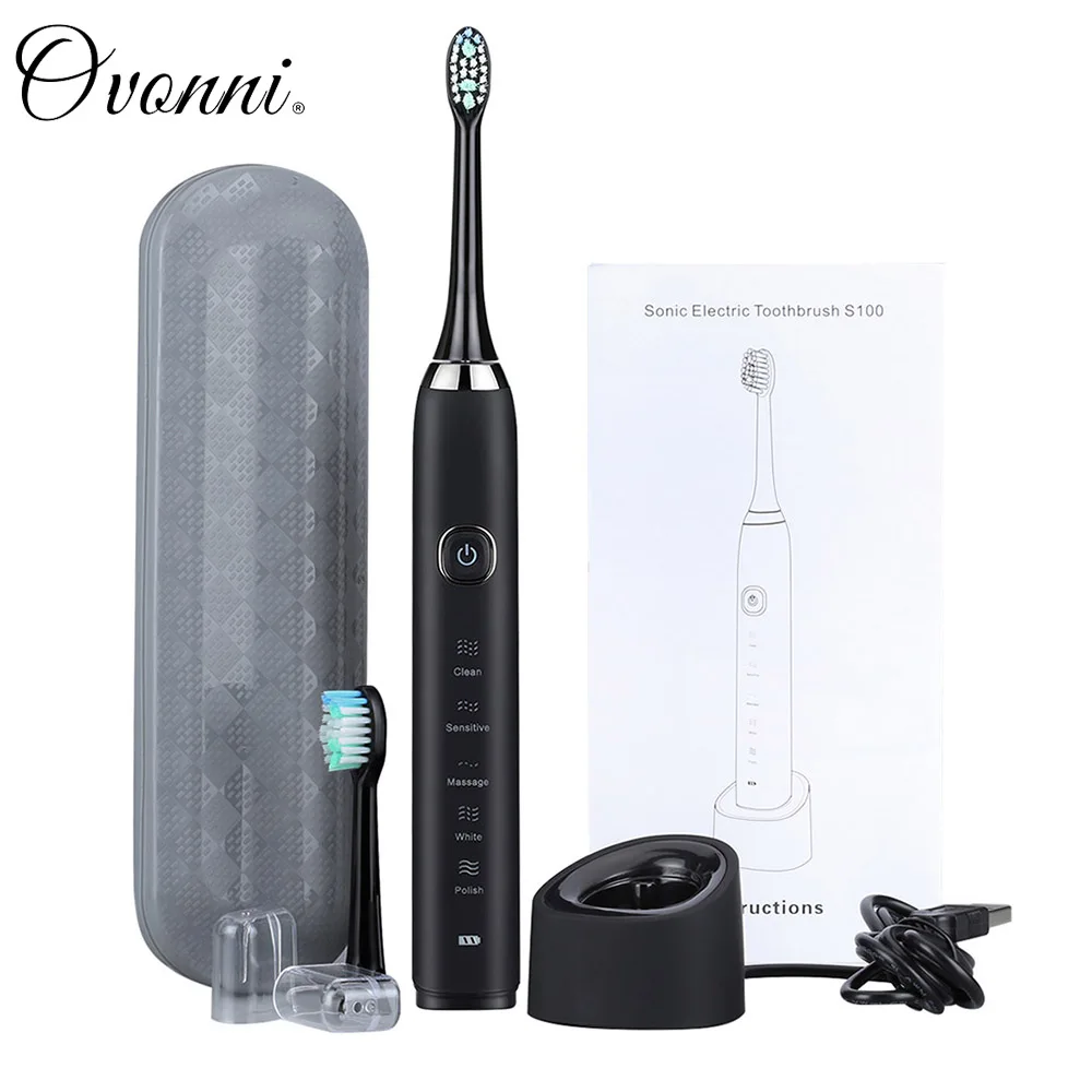 Ovonni Sonic Rechargeable Electric Toothbrush Wireless Inductive Charging Waterproof Sonic Viberation Electric Toothbrush
Ovonni Sonic Rechargeable Electric Toothbrush Wireless Inductive Charging Waterproof Sonic Viberation Electric Toothbrush