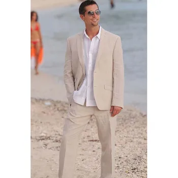 Summer Champagne Linen Suits Men 2017 2 Buttons Wedding Beach Prom Groom Wear Tuxedo Latest Design Blazer Men suit Custom made
Summer Champagne Linen Suits Men 2017 2 Buttons Wedding Beach Prom Groom Wear Tuxedo Latest Design Blazer Men suit Custom made