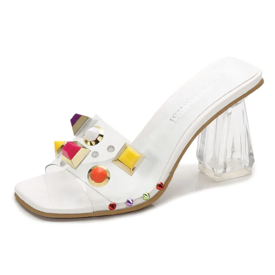 High Heels Sandals Summer Fashion Square Toe Chunky Clear Heels Women Shoes Pearl Elegante Lady Transparent Clear Jelly Shoes
High Heels Sandals Summer Fashion Square Toe Chunky Clear Heels Women Shoes Pearl Elegante Lady Transparent Clear Jelly Shoes