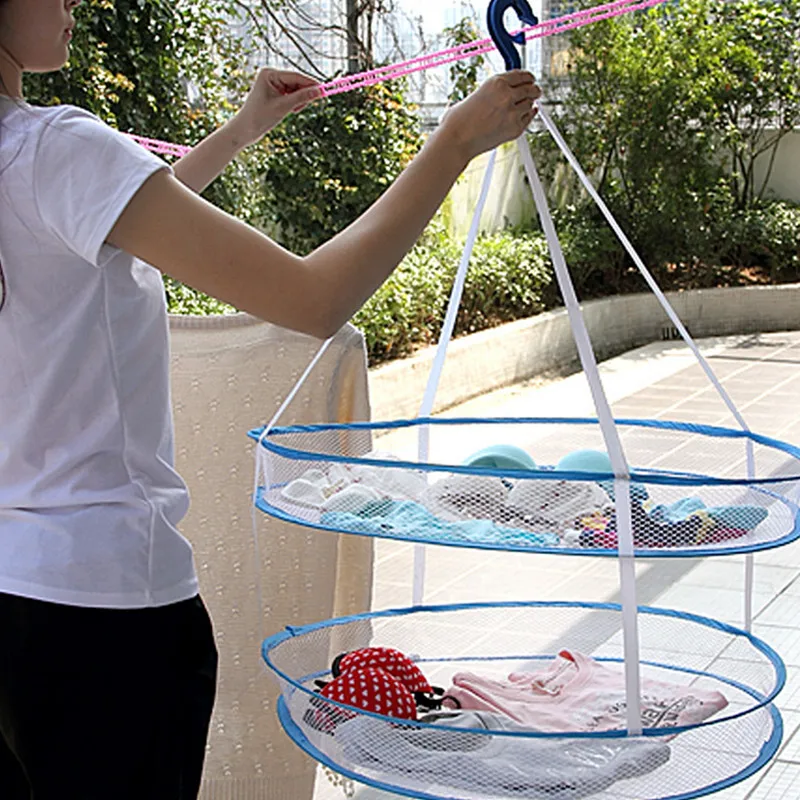 RCreative Round Foldable Double Drying Rack Clothes Clothes Net Laundry Basket Dryer Sweater Cloth Dry Rack Grid Hanger
RCreative Round Foldable Double Drying Rack Clothes Clothes Net Laundry Basket Dryer Sweater Cloth Dry Rack Grid Hanger