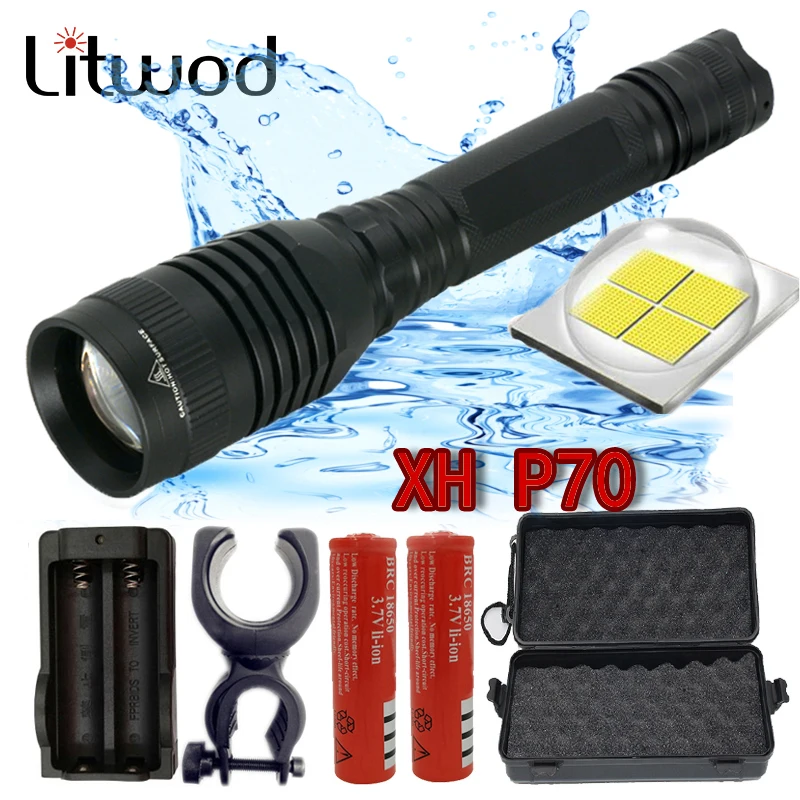Z40 Litwod P73 CREE Original XHP70 flashlight chip convoy len lamp powerful Tactical LED torch flash light zoom Lantern 42920lm
Z40 Litwod P73 CREE Original XHP70 flashlight chip convoy len lamp powerful Tactical LED torch flash light zoom Lantern 42920lm