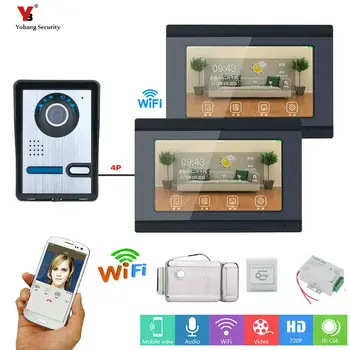 Yobang Security 7 inch 2 Monitors Wired /Wireless Wifi Video Door Phone Doorbell Intercom System with Electronic Control Lock
Yobang Security 7 inch 2 Monitors Wired /Wireless Wifi Video Door Phone Doorbell Intercom System with Electronic Control Lock