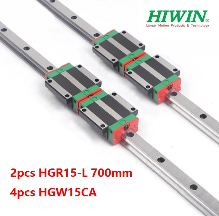 Оригинальная направляющая Hiwin HGR15 -L 700 мм, 2 шт. + 4 блока HGW15CA / HGW15CC для фрезерного станка с ЧПУ
Оригинальная направляющая Hiwin HGR15 -L 700 мм, 2 шт. + 4 блока HGW15CA / HGW15CC для фрезерного станка с ЧПУ