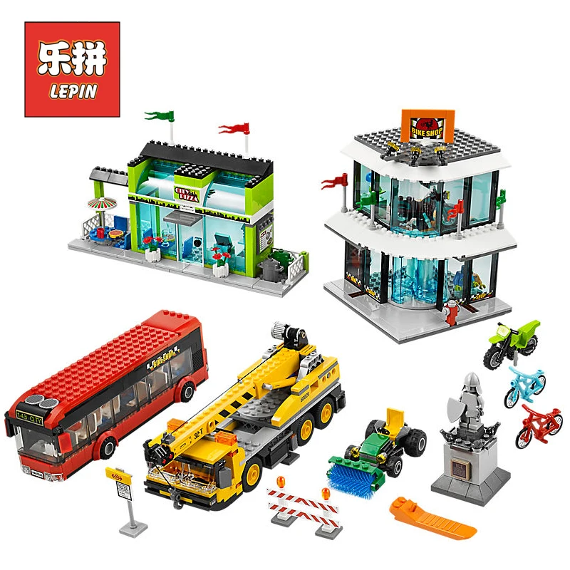 New Lepin 02035 City Series Town Square Set 60026 Crane Building Blocks Bricks Legoinglys Educational Toys for Children Gifts
New Lepin 02035 City Series Town Square Set 60026 Crane Building Blocks Bricks Legoinglys Educational Toys for Children Gifts