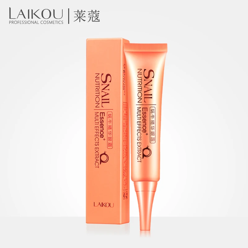 LAIKOU eye cream Snail essence Moisturizing Against circles under the eyes Whitening Anti Wrinkle the cream around the eyes
LAIKOU eye cream Snail essence Moisturizing Against circles under the eyes Whitening Anti Wrinkle the cream around the eyes